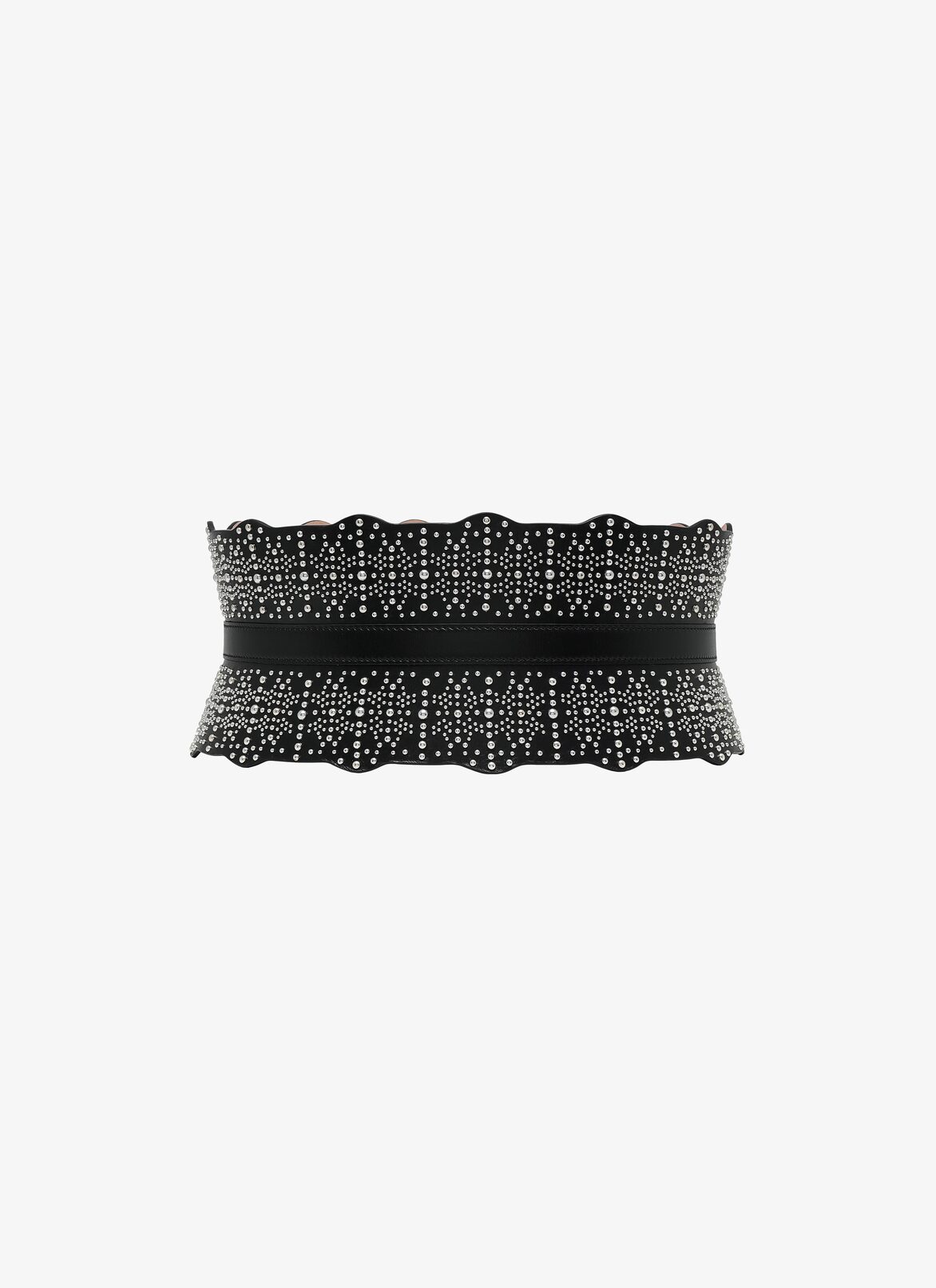 CORSET CUIR LUX BLACK ALAÏA ブラック  CORSET CUIR LUX BLACK